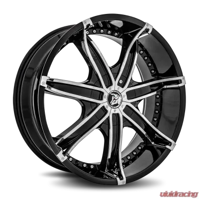 Diablo DNA Wheel 22x8.5 Blank 18 73.1 Gloss Black - DNA-228BLNK1873B
